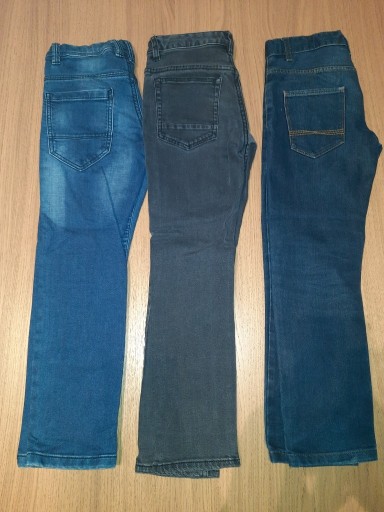 Zdjęcie oferty: 15# spodnie jeans 134-140 cm 3 szt