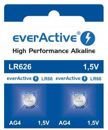 Zdjęcie oferty: 2x Bateria alkaliczna everActive AG4 G4 LR626 LR66