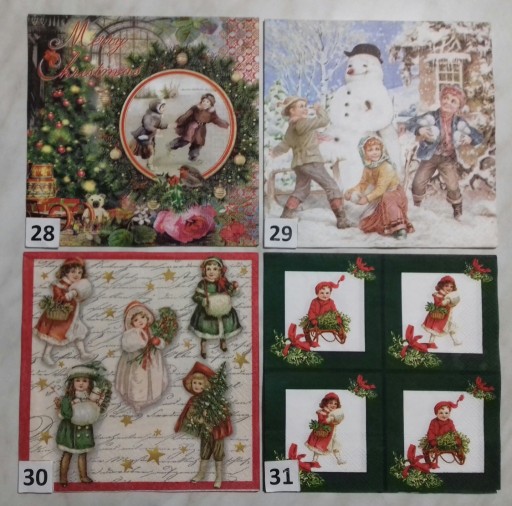 Zdjęcie oferty: Serwetki decoupage zima, Boże Narodzenie, unikat 6