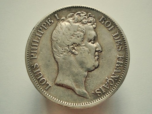 Zdjęcie oferty: Ludwik FILIP I, 5 Francs 1831r. B