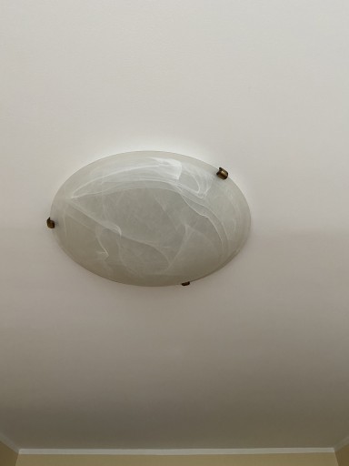 Zdjęcie oferty: Lampa plafon ze szkła i mosiądzu 