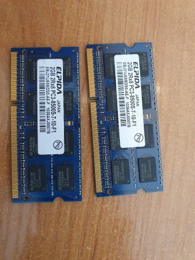 Zdjęcie oferty: RAM Elpida PC3 - 8500S DDR3 EBJ21UE8BDS0-AE-F