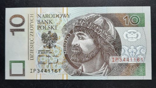 Zdjęcie oferty: Banknot 10 zł 1994 rok seria IP