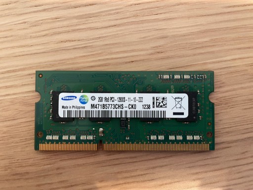 Zdjęcie oferty: Ram SO-DIMM DDR3 1600 2GB M471B5773CHS-CK0