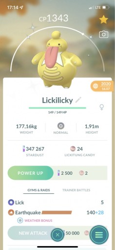 Zdjęcie oferty: Pokemon Go - Shiny Lickilicky