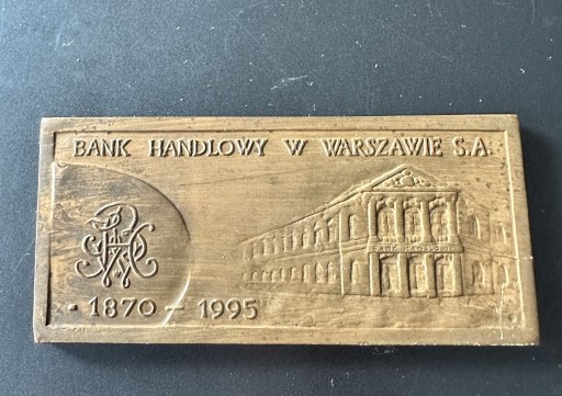 Zdjęcie oferty: Medal Bank Handlowy w Warszawie 1870-1995