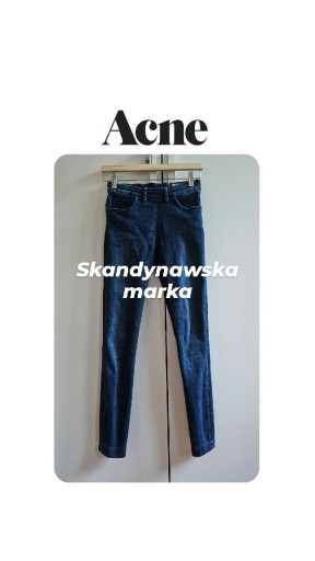 Zdjęcie oferty: Acne Studios Skin 25x33 damskie jeansy rurki 