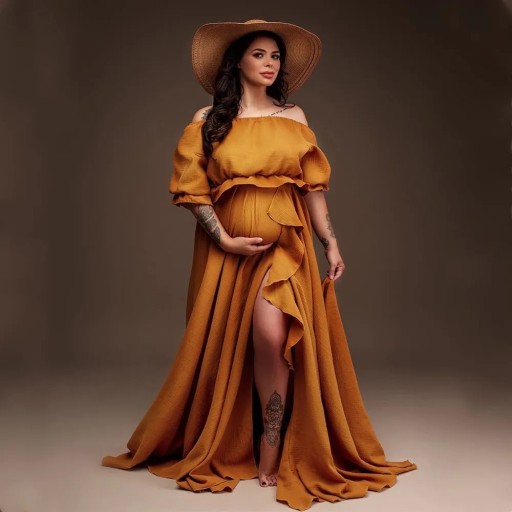 Zdjęcie oferty: Suknia boho do sesji zdjęciowej ciążowej dynia