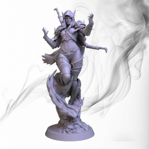 Zdjęcie oferty: Figurka druk 3D żywica "Sylvanas Windrunner" -12cm