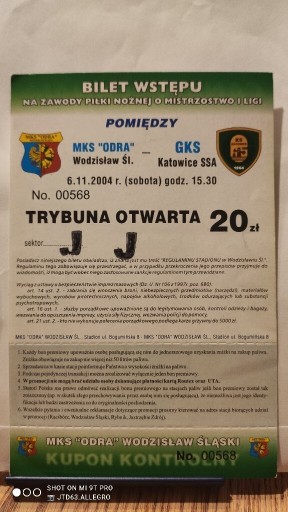 Zdjęcie oferty: Odra Wodzisław - GKS Katowice 2004