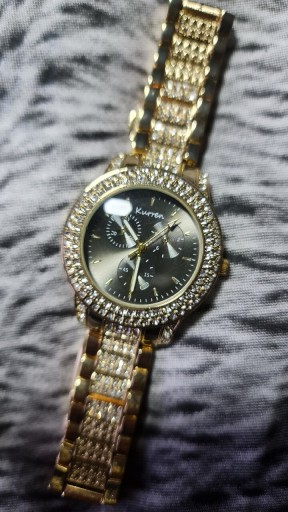Zdjęcie oferty: Złoty damski zegarek 