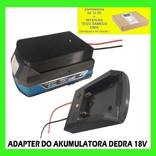 Zdjęcie oferty: Adapter do akumulatora baterii DEDRA 18V SAS+