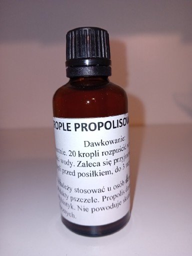 Zdjęcie oferty: Ekstrakt propolisowy 20%, krople propolisowe 50ml