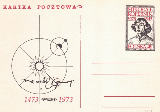 Zdjęcie oferty: Cp 501  500-lecie urodzin Mikołaja Kopernika