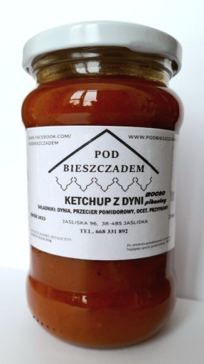 Zdjęcie oferty: Mocno pikantny ketchup z dyni domowy 370 ml słoik
