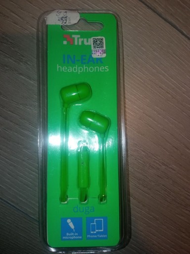 Zdjęcie oferty: Trust In-Ear Słuchawki neonowy zielony