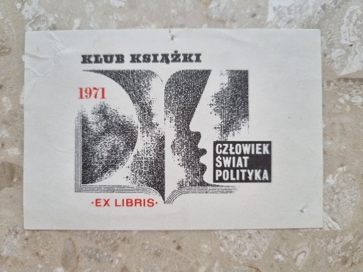 Zdjęcie oferty: EX LIBRIS Dom Książki 1967 Człowiek Świat Polityka