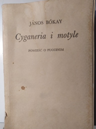 Zdjęcie oferty: Janos Bokay, Cyganeria i motyle, PWM 1958
