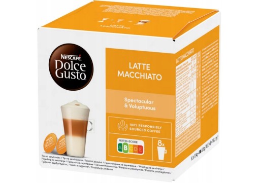 Zdjęcie oferty: Kapsułki Nescafe Dolce Gusto Latte Macchiato 16 - 3 sztuki