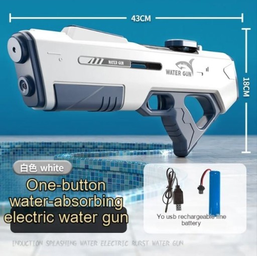 Zdjęcie oferty: Pistolet bialy na wodę elektryczny dla dzieci