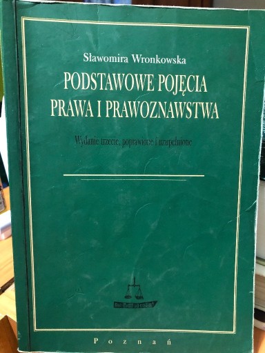 Zdjęcie oferty: Podstawowe pojęcia prawa i prawoznawstwa