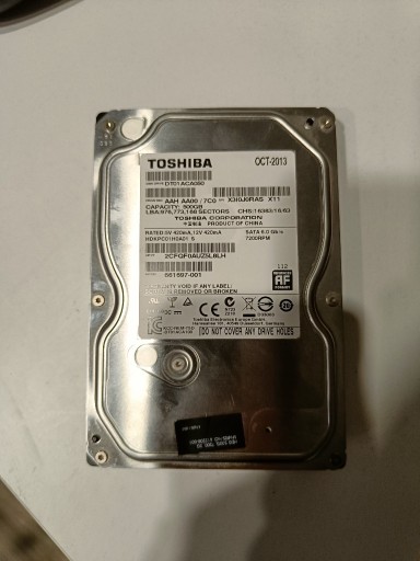 Zdjęcie oferty: Dysk 500gb Toshiba DT01ACA050