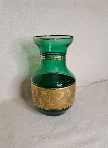 Zdjęcie oferty: Szklany zielony wazon
