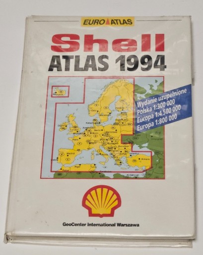 Zdjęcie oferty: Atlas samochodowy Shell 1994 EUROPA