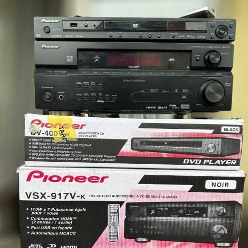 Zdjęcie oferty: Kino domowe Pioneer VSX-917V-K + DV-400V-K