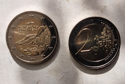 Zdjęcie oferty: Moneta 2 euro Niemcy 2024 Meklemburg-Vorpommern