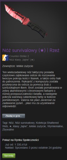 Zdjęcie oferty: Survival Knife Slaughter Minimal Wear