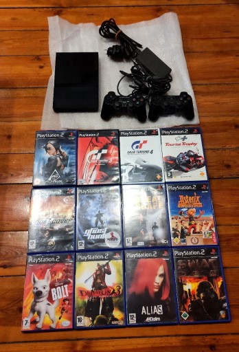 Zdjęcie oferty: PlayStation 2 SCPH-75003 plomba 12 gier zestaw pad