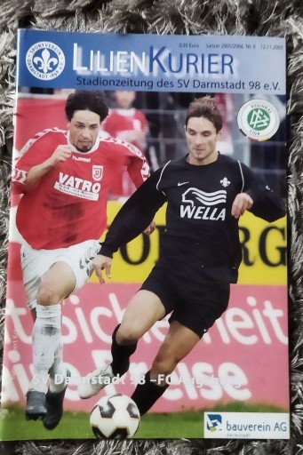 Zdjęcie oferty: Program meczowy SV Darmstadt 98 FC Augsburg 2005 r