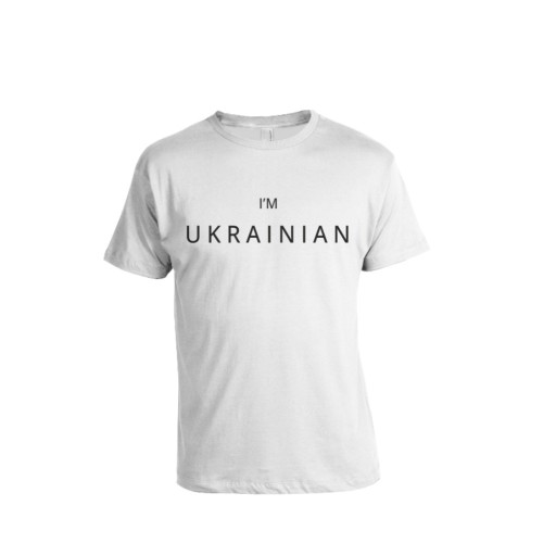 Zdjęcie oferty: Koszulka T-shirt biała z ukraińskimi symbolami