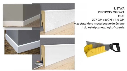 Zdjęcie oferty: LISTWY PODŁOGOWE MDF