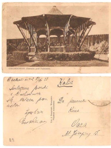 Zdjęcie oferty: CIECHOCINEK --- ESTRADA POD TĘŻNIAMI --- 1928