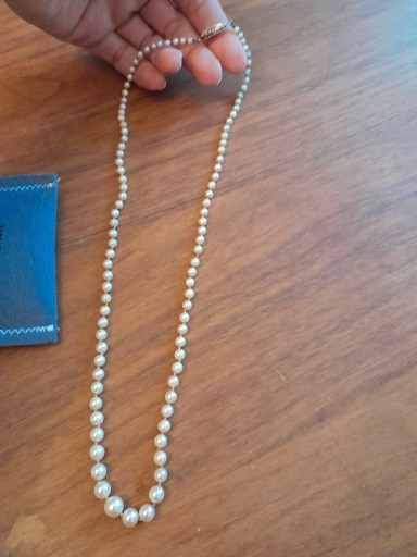 Zdjęcie oferty: Naszyjnik z pereł, perły , srebro USA lata 50
