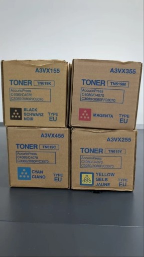 Zdjęcie oferty: Toner TN619 CMYK komplet do c3070 c3080 A3VX255