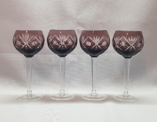 Zdjęcie oferty: Kieliszki do wina, remery kryształowe, kolorowe 