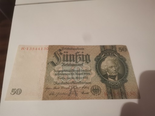 Zdjęcie oferty: Banknot 50 Marek 1933 r