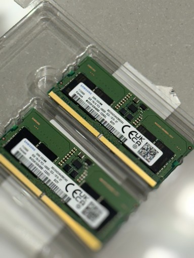 Zdjęcie oferty: RAM 2x8GB, Samsung, DDR5 SODIMM 16GB, 4800MHz