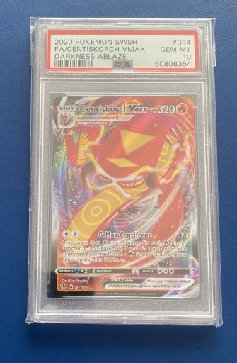 Zdjęcie oferty: Pokemon PSA10 FA Centiskorch VMAX #034