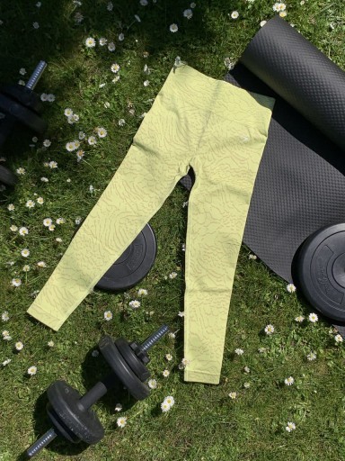 Zdjęcie oferty: Gymshark żółte leginsy na siłownię lub rower