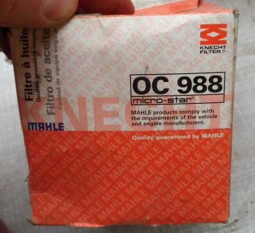 Zdjęcie oferty: Mahle OC 988