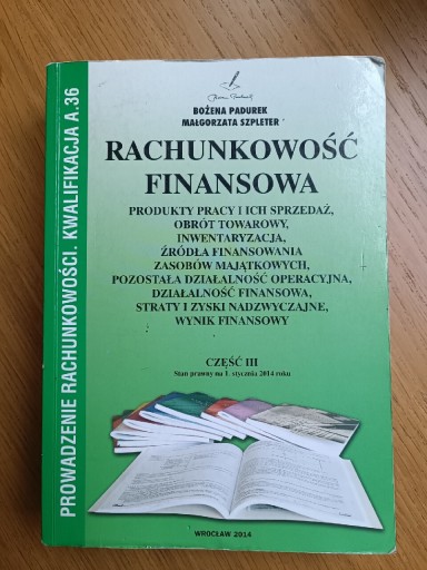 Zdjęcie oferty: Rachunkowość finansowa część III