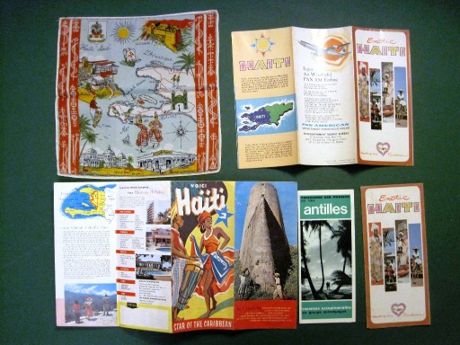 Zdjęcie oferty: HAITI turystyka reklama: foldery, chusteczka 70-te