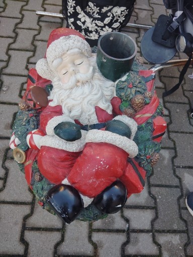 Zdjęcie oferty: Gipsowy święty Mikołaj podstawa pod choinke 