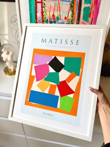 Zdjęcie oferty: Obraz plakat biała rama Henri Matisse 52x42