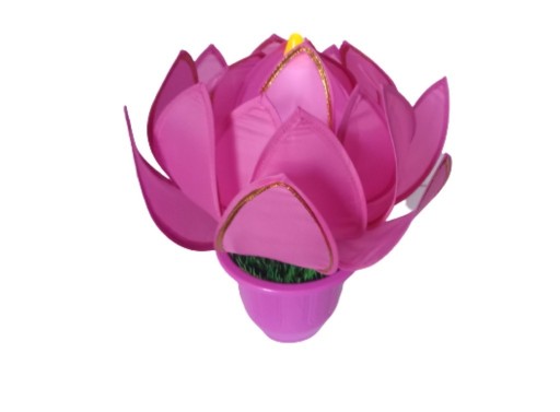 Zdjęcie oferty: Lampka nocna kwiat lotosu Haka 230 V-fioletowa