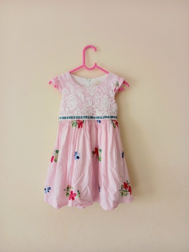 Zdjęcie oferty: Różowa sukienka dziewczęca r 80/86